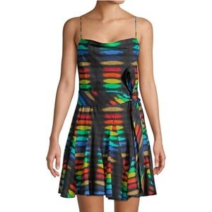 ALICE+OLIVIA Colorful Striped Dress